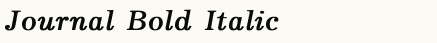 font шрифт Journal Bold Italic