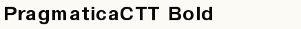 font шрифт PragmaticaCTT Bold
