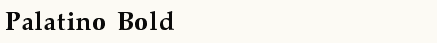 font шрифт Palatino Bold