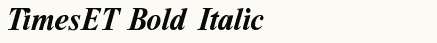 font шрифт TimesET Bold Italic