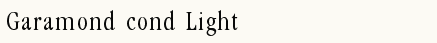 font шрифт Garamond cond Light