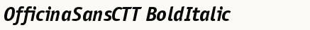 font шрифт OfficinaSansCTT BoldItalic