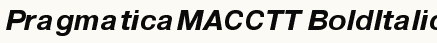 font шрифт PragmaticaMACCTT BoldItalic