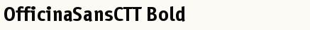 font шрифт OfficinaSansCTT Bold