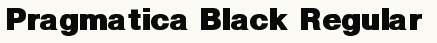 font шрифт Pragmatica Black