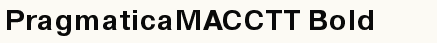 font шрифт PragmaticaMACCTT Bold