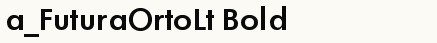 font шрифт a_FuturaOrtoLt Bold