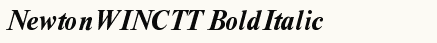 font шрифт NewtonWINCTT BoldItalic