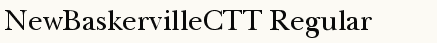 font шрифт NewBaskervilleCTT