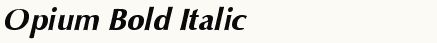 font шрифт Opium Bold Italic