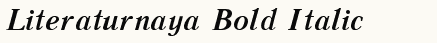 font шрифт Literaturnaya Bold Italic:001.001