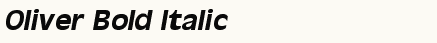 font шрифт Oliver Bold Italic