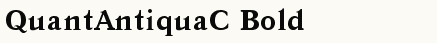 font шрифт QuantAntiquaC Bold