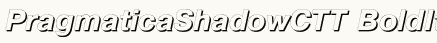 font шрифт PragmaticaShadowCTT BoldItalic
