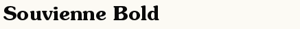 font шрифт Souvienne Bold