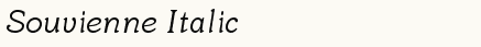 font шрифт Souvienne Italic