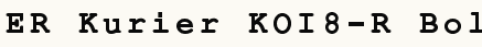 font шрифт ER Kurier KOI8-R Bold