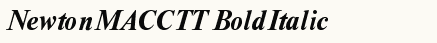 font шрифт NewtonMACCTT BoldItalic