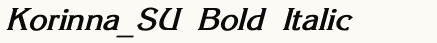 font шрифт Korinna_SU Bold Italic