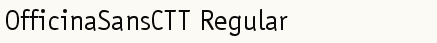 font шрифт OfficinaSansCTT