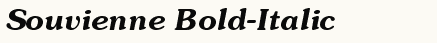 font шрифт Souvienne Bold-Italic