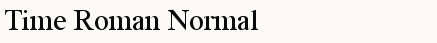 font шрифт Time Roman