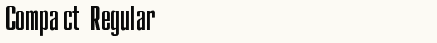 font шрифт Compact