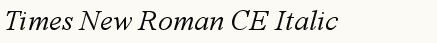 font шрифт Times New Roman CE Italic
