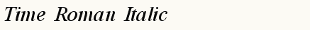 font шрифт Time Roman Italic