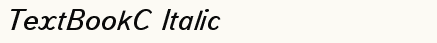 font шрифт TextBookC Italic