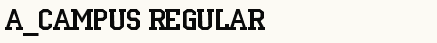font шрифт a_Campus