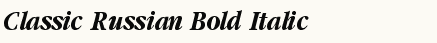 font шрифт Classic Russian Bold Italic:001.001