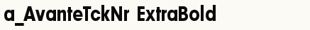 font шрифт a_AvanteTckNr ExtraBold