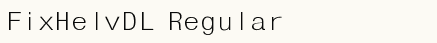 font шрифт FixHelvDL