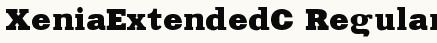 font шрифт XeniaExtendedC