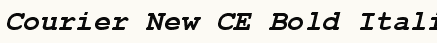 font шрифт Courier New CE Bold Italic