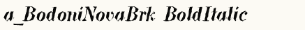 font шрифт a_BodoniNovaBrk BoldItalic