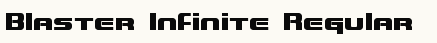font шрифт Blaster Infinite