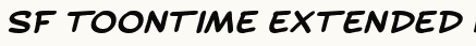 font шрифт SF Toontime Extended Bold Italic