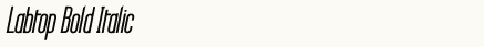 font шрифт Labtop Bold Italic