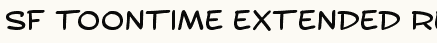 font шрифт SF Toontime Extended