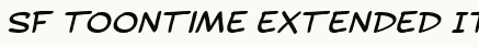 font шрифт SF Toontime Extended Italic