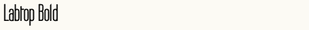 font шрифт Labtop Bold
