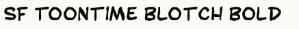font шрифт SF Toontime Blotch Bold