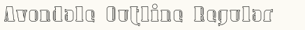font шрифт Avondale Outline