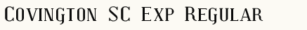 font шрифт Covington SC Exp