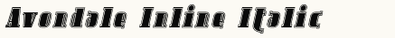 font шрифт Avondale Inline Italic