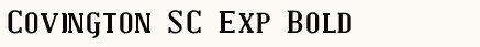 font шрифт Covington SC Exp Bold