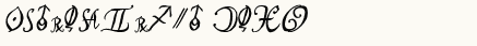 font шрифт AstroScript Bold