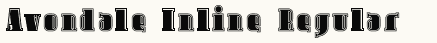 font шрифт Avondale Inline
